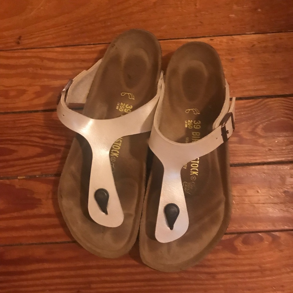 Birkenstock 7.5 Gizeh Bitmoji-Flor